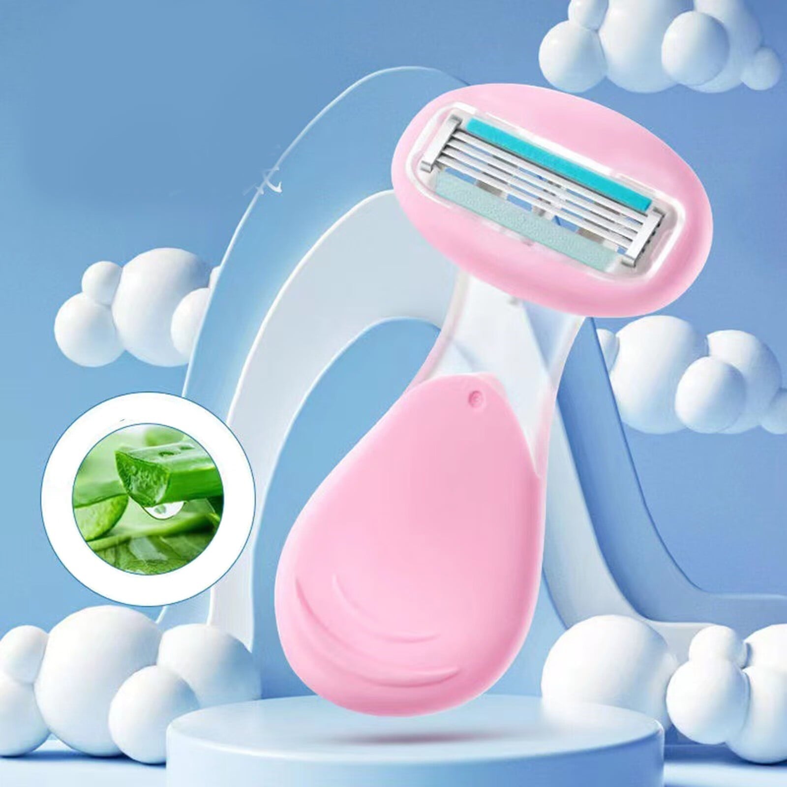 Wholesale prices with free shipping all over United States Randolph 4 Lady Safty Mini Face Shaving With PP Box Gift For Women Men Women Personal Care Triple ABS+TPR - Steven Deals