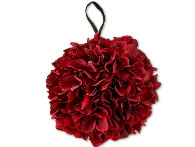 Wholesale prices with free shipping all over United States My Texas House Burgundy Amaryllis Ball Ornament, 8