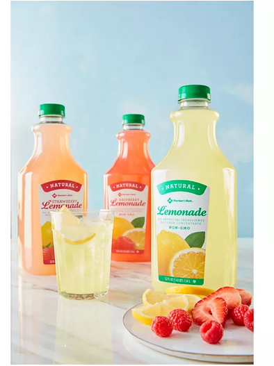 Wholesale prices with free shipping all over United States Member's Mark Lemonade (52 fl. oz., 2 pk.) - Steven Deals