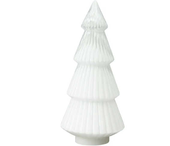 Wholesale prices with free shipping all over United States My Texas House White Glass Tree Decoration, 12.4