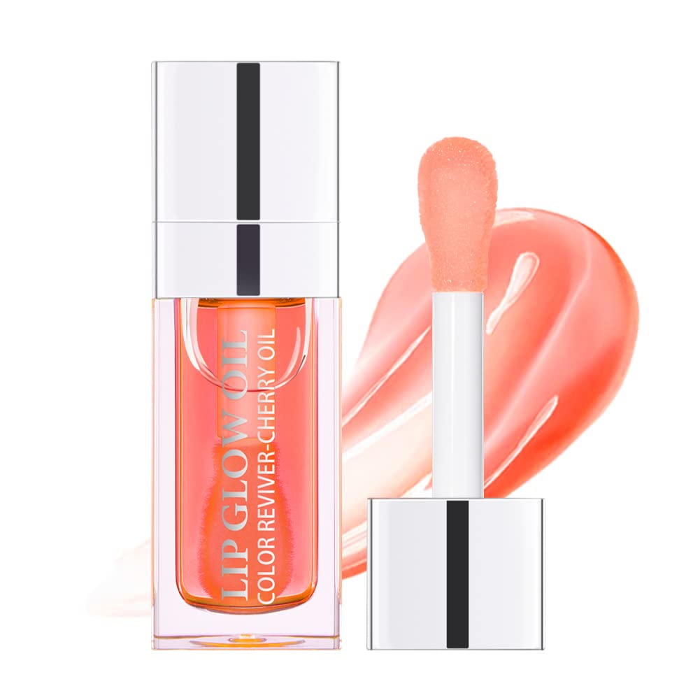 Wholesale prices with free shipping all over United States Hydrating Lip Glow Oil, Moisturizing Lip Glow Oil, Nourishing Glossy Transparent Lip Oil, Plumping Lip Oil, Lip Balm, Non-sticky Tinted Toot Lip Balm for Lip Care - Steven Deals