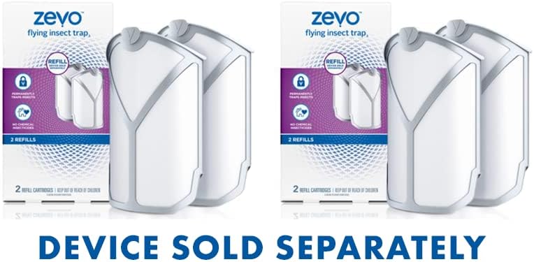 Wholesale prices with free shipping all over United States Bundle Zevo Flying Insect Trap Refill Kit NO Device - Model 3 2 -Pack (2) Sold Separately, White (M364) - Steven Deals