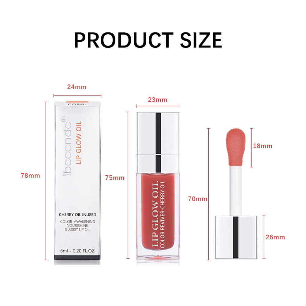 Wholesale prices with free shipping all over United States Hydrating Lip Glow Oil, Moisturizing Lip Glow Oil, Nourishing Glossy Transparent Lip Oil, Plumping Lip Oil, Lip Balm, Non-sticky Tinted Toot Lip Balm for Lip Care - Steven Deals