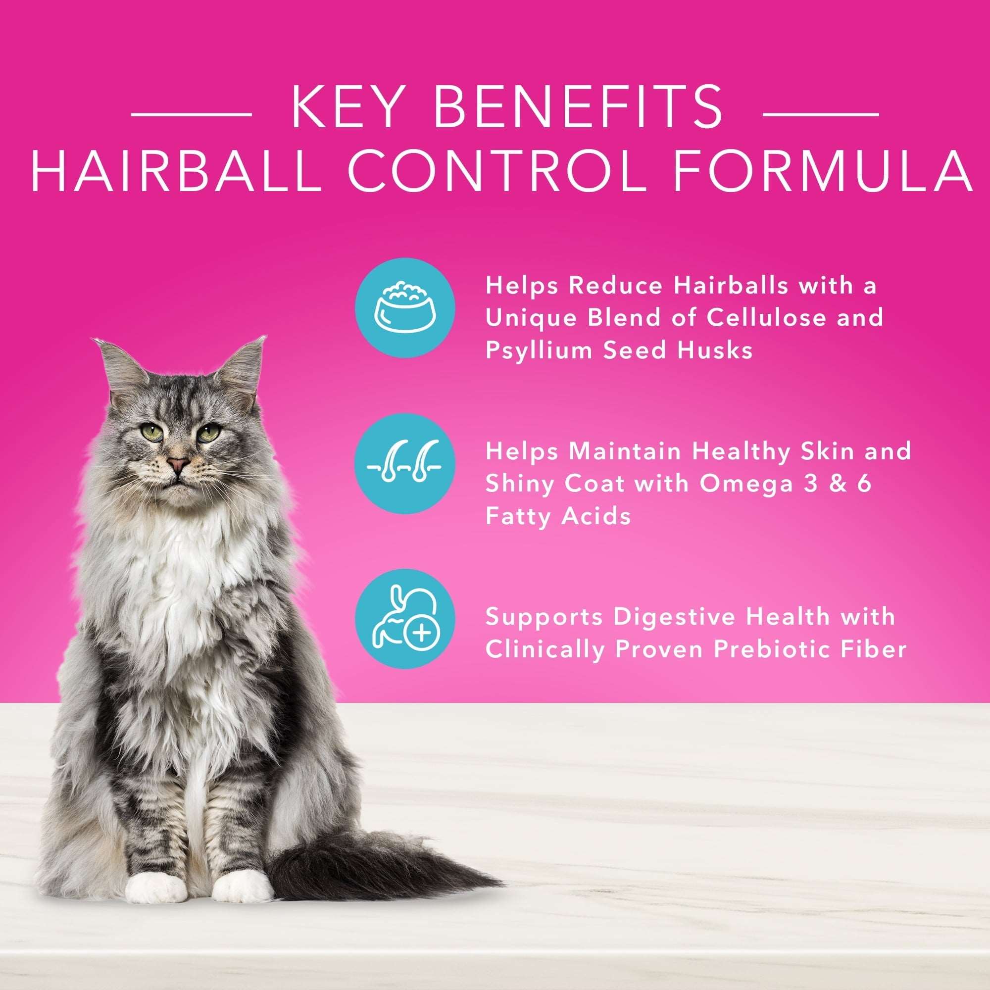 Wholesale prices with free shipping all over United States Blue Buffalo True Solutions Hairball Control Chicken Dry Cat Food for Adult Cats, Whole Grain, 3.5 lb. Bag - Steven Deals