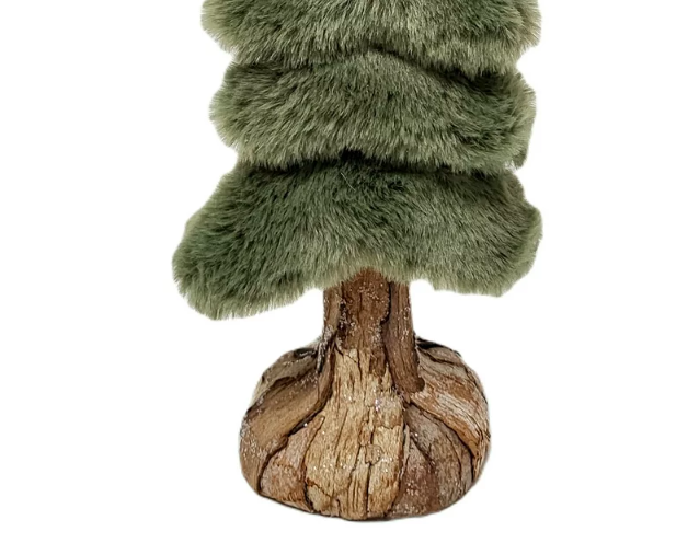Wholesale prices with free shipping all over United States Moss Green Faux Fur Tree with Jujube Bark Christmas Décor, 12 in, 1.35 oz, by Holiday Time - Steven Deals