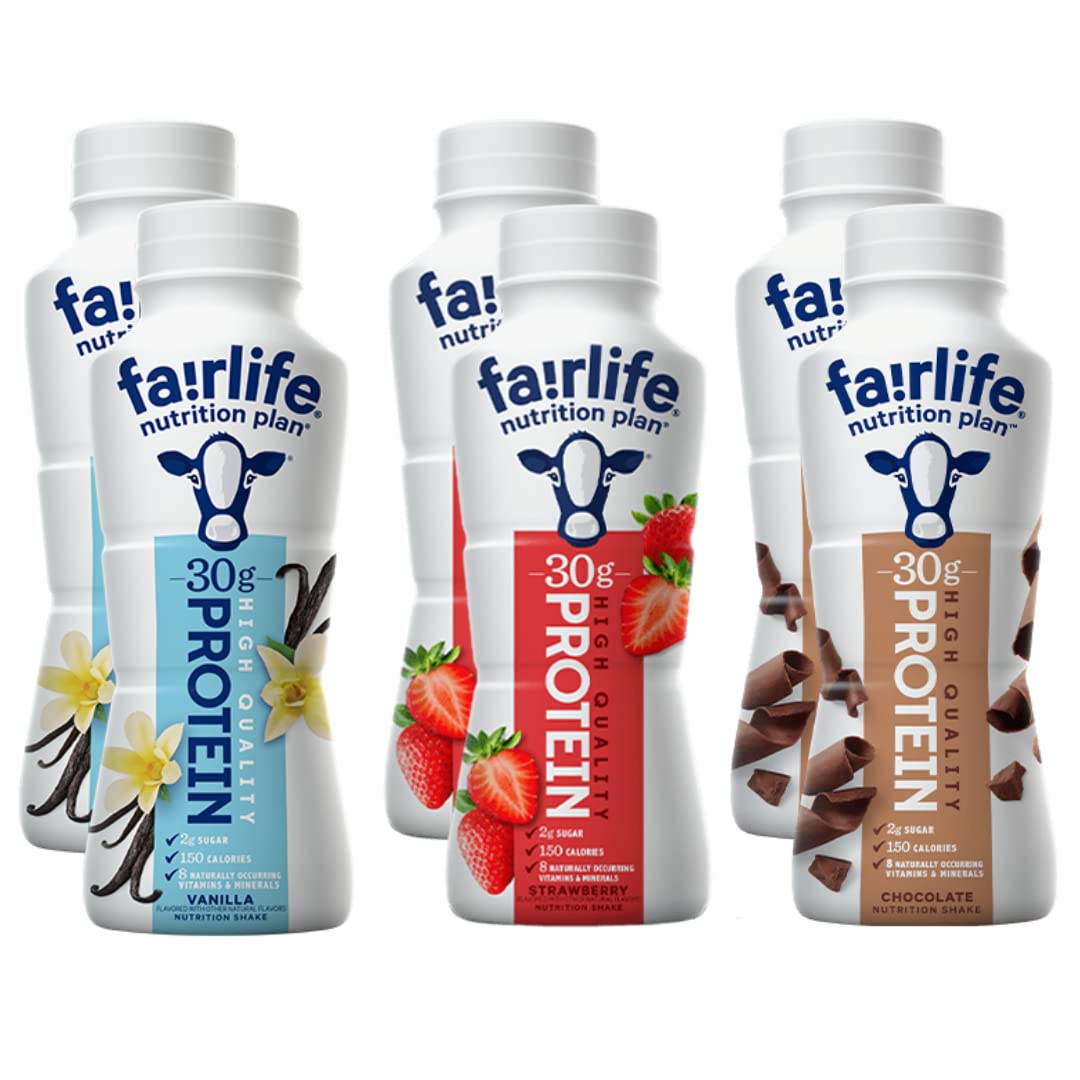 Wholesale prices with free shipping all over United States Fairlife Nutrition Plan High Protein Shake Variety Pack Sampler - Chocolate & Vanilla - 11.5 Fl Oz (8 Pack) - Steven Deals
