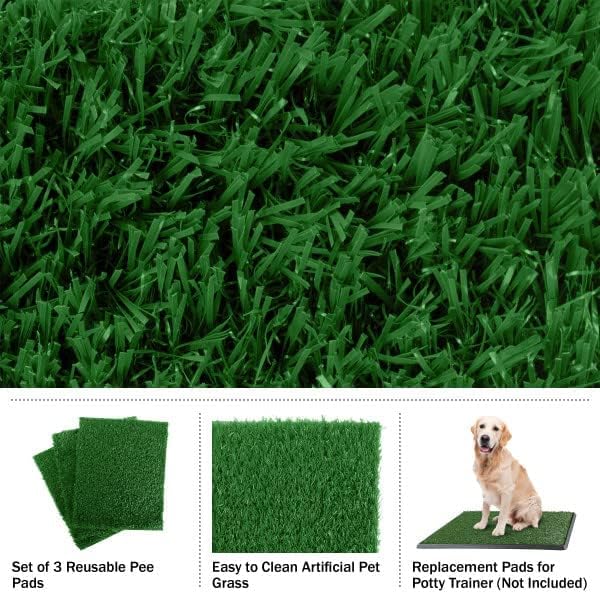 Wholesale prices with free shipping all over United States Artificial Grass Puppy Pee Pad for Dogs and Small Pets - 20x30 Reusable 3-Layer Training Potty Pad with Tray - Dog Housebreaking Supplies by PETMAKER - Steven Deals
