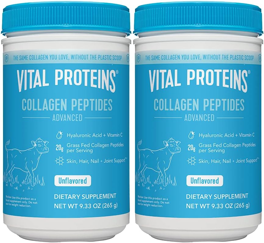Wholesale prices with free shipping all over United States Vital Proteins Collagen Peptides Powder with Hyaluronic Acid and Vitamin C, Unflavored, 20 oz - Steven Deals