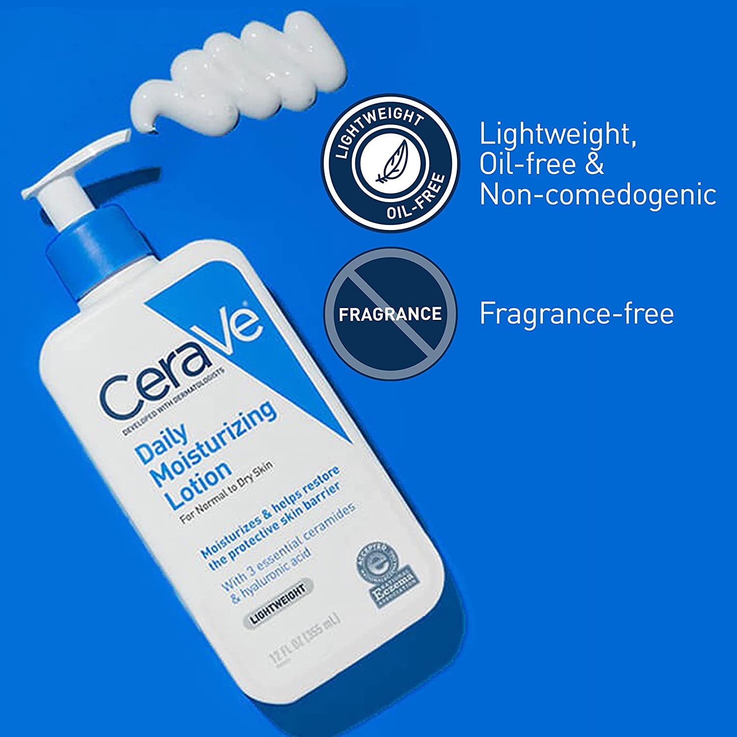Wholesale prices with free shipping all over United States CeraVe Daily Moisturizing Lotion for Dry Skin | Body Lotion & Facial Moisturizer with Hyaluronic Acid and Ceramides | Fragrance Free | 19 Ounce - Steven Deals