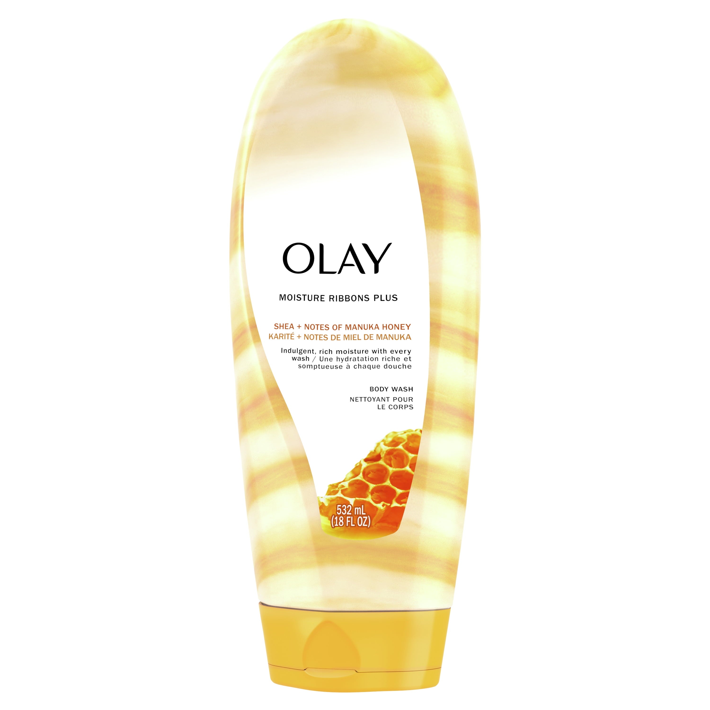 Wholesale prices with free shipping all over United States Olay Moisture Ribbons Plus Shea and Manuka Honey Body Wash, 18 fl oz - Steven Deals