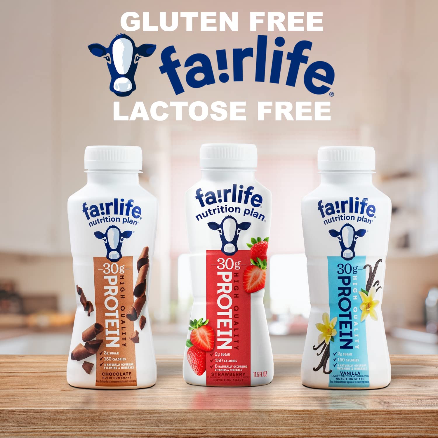 Wholesale prices with free shipping all over United States Fairlife Nutrition Protein Shakes - Pack of 12 | 30g Protein, Low Sugar, Lactose-Free | Delicious Vanilla, Chocolate, Salted Caramel, and Strawberry Flavors 11.5 fl., oz. (In KozyHome Packaging) (Chocolate) - Steven Deals