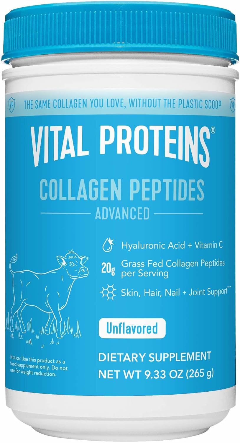Wholesale prices with free shipping all over United States Vital Proteins Collagen Peptides Powder with Hyaluronic Acid and Vitamin C, Unflavored, 20 oz - Steven Deals