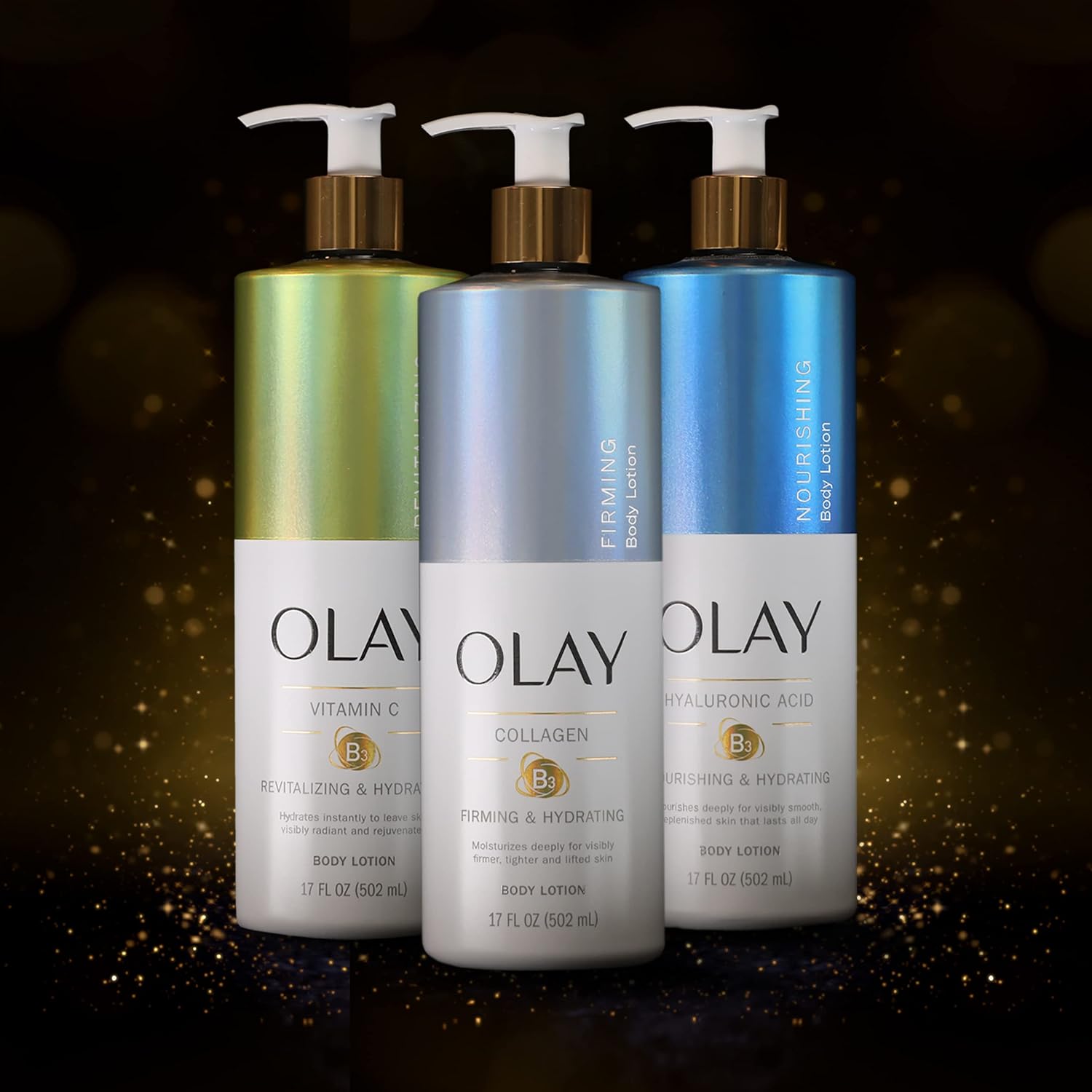 Wholesale prices with free shipping all over United States Olay Nourishing & Hydrating Body Lotion for Women with Hyaluronic Acid 17 fl oz Pump Pack of 4 - Steven Deals