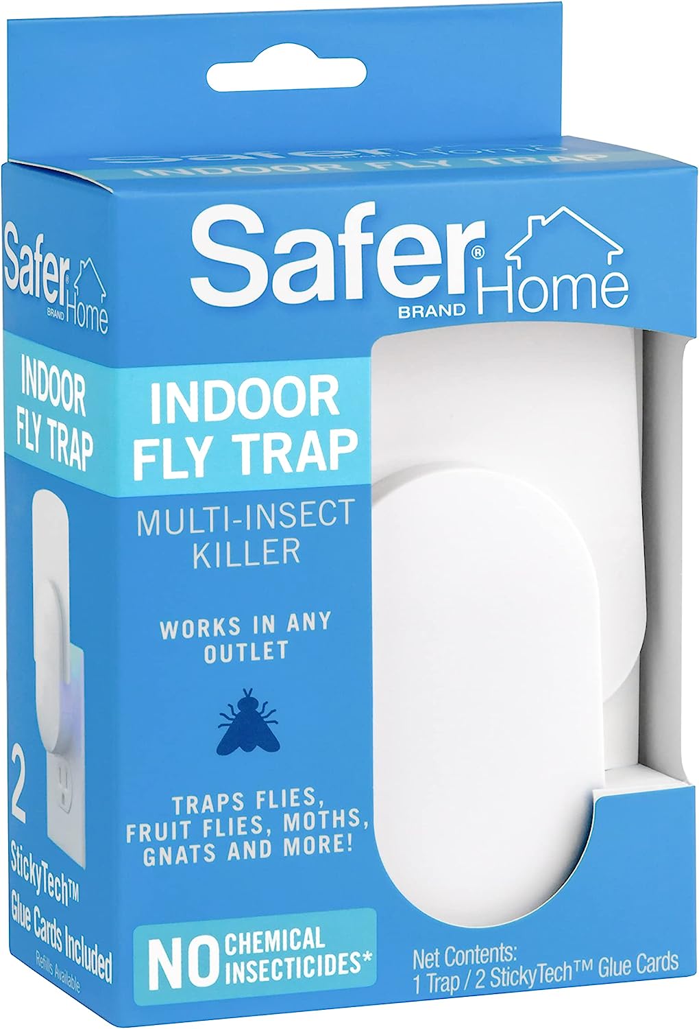 Wholesale prices with free shipping all over United States Safer Home SH502 Indoor Plug-In Fly Trap for Flies, Fruit Flies, Moths, Gnats, and Other Flying Insects – 400 Sq Ft of Protection - Steven Deals