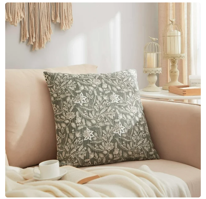 Wholesale prices with free shipping all over United States Style House 100% Cotton Botanical Floral Decorative Pillow 20