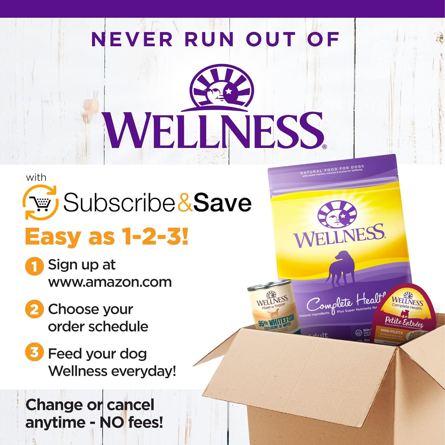 Wholesale prices with free shipping all over United States Wellness Complete Health Dry Dog Food with Grains, Natural Ingredients, Made in USA with Real Meat, All Breeds, For Adult Dogs (Whitefish & Sweet Potato, 5-Pound Bag) - Steven Deals