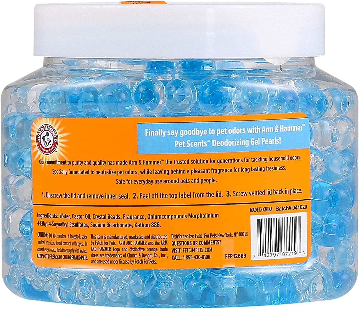 Wholesale prices with free shipping all over United States Arm & Hammer Air Care Pet Scents Deodorizing Gel Beads in Lavender Fields | 12 oz Pet Odor Neutralizing Gel Beads with Baking Soda | Air Freshener Beads for Pet Odor Elimination - Steven Deals