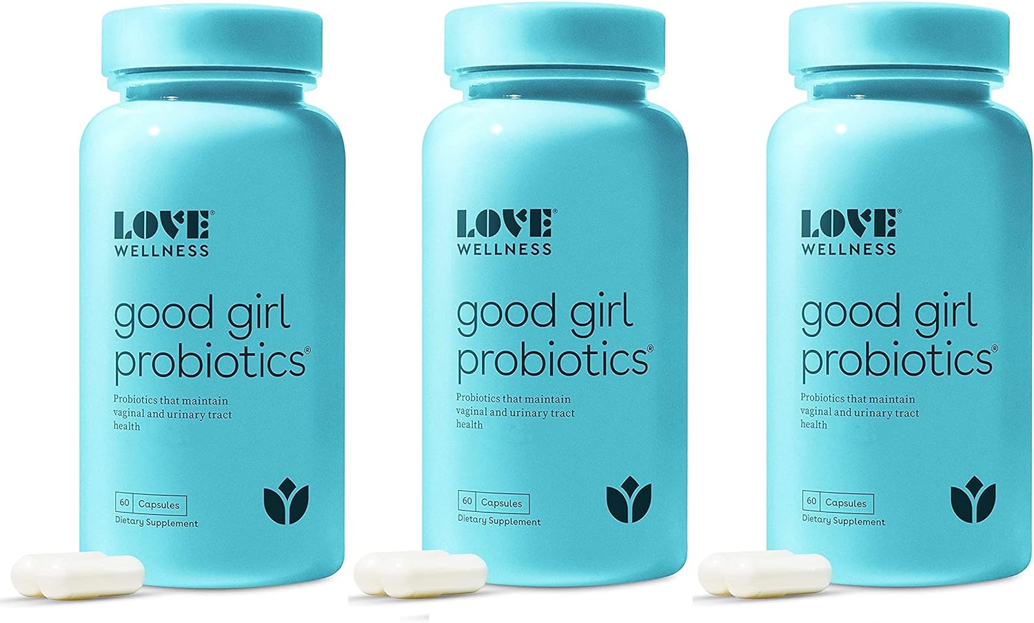 Wholesale prices with free shipping all over United States Love Wellness Vaginal Probiotics for Women, Good Girl Probiotics, 120 Count (Pack of 2) - pH Balance Probiotic for Feminine Health with Prebiotics - Urinary Tract Health for Vaginal Odor & Flora - Steven Deals