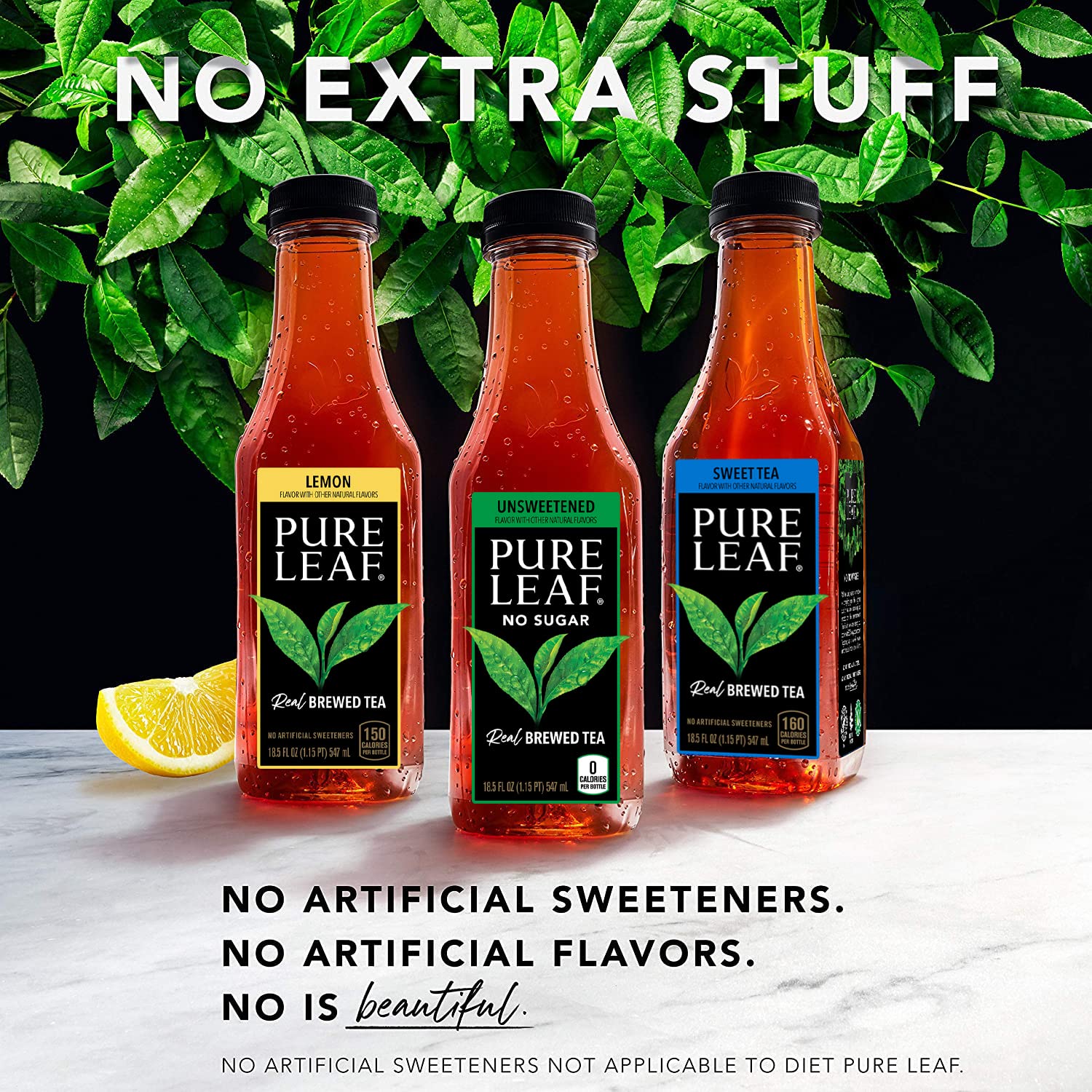 Wholesale prices with free shipping all over United States Pure Leaf Iced Tea, Unsweetened Real Brewed Tea, 18.5 Fl Oz (Pack of 12) - Steven Deals