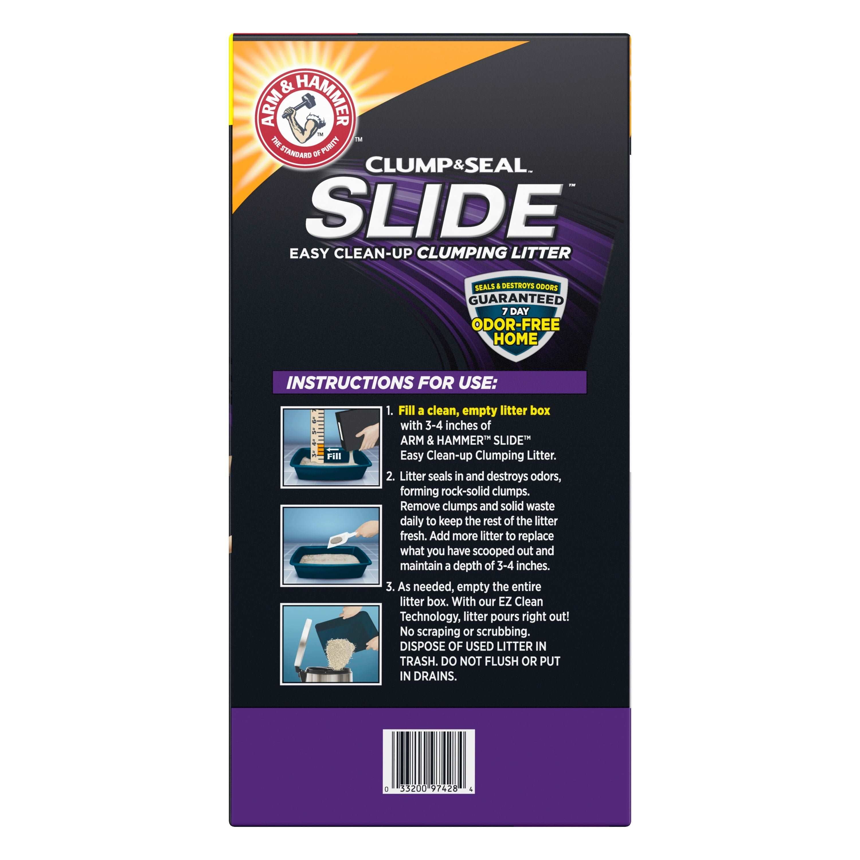 Wholesale prices with free shipping all over United States Arm & Hammer SLIDE Easy Clean-Up Multi-Cat Clumping Cat Litter, 38lb - Steven Deals