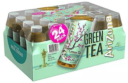 Wholesale prices with free shipping all over United States AriZona Green Tea with Ginseng and Honey (16oz / 24pk) - Steven Deals