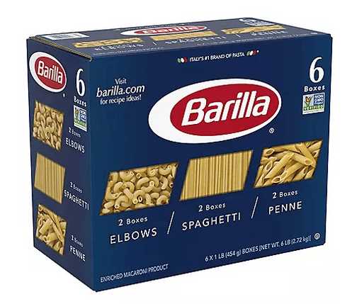 Wholesale prices with free shipping all over United States Barilla Pasta Variety Pack (16 oz., 6 pk.) - Steven Deals