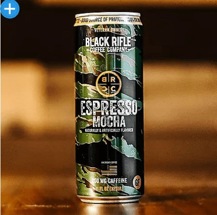 Wholesale prices with free shipping all over United States Black Rifle Coffee Company Espresso Mocha (11 oz., 12 pk.) - Steven Deals