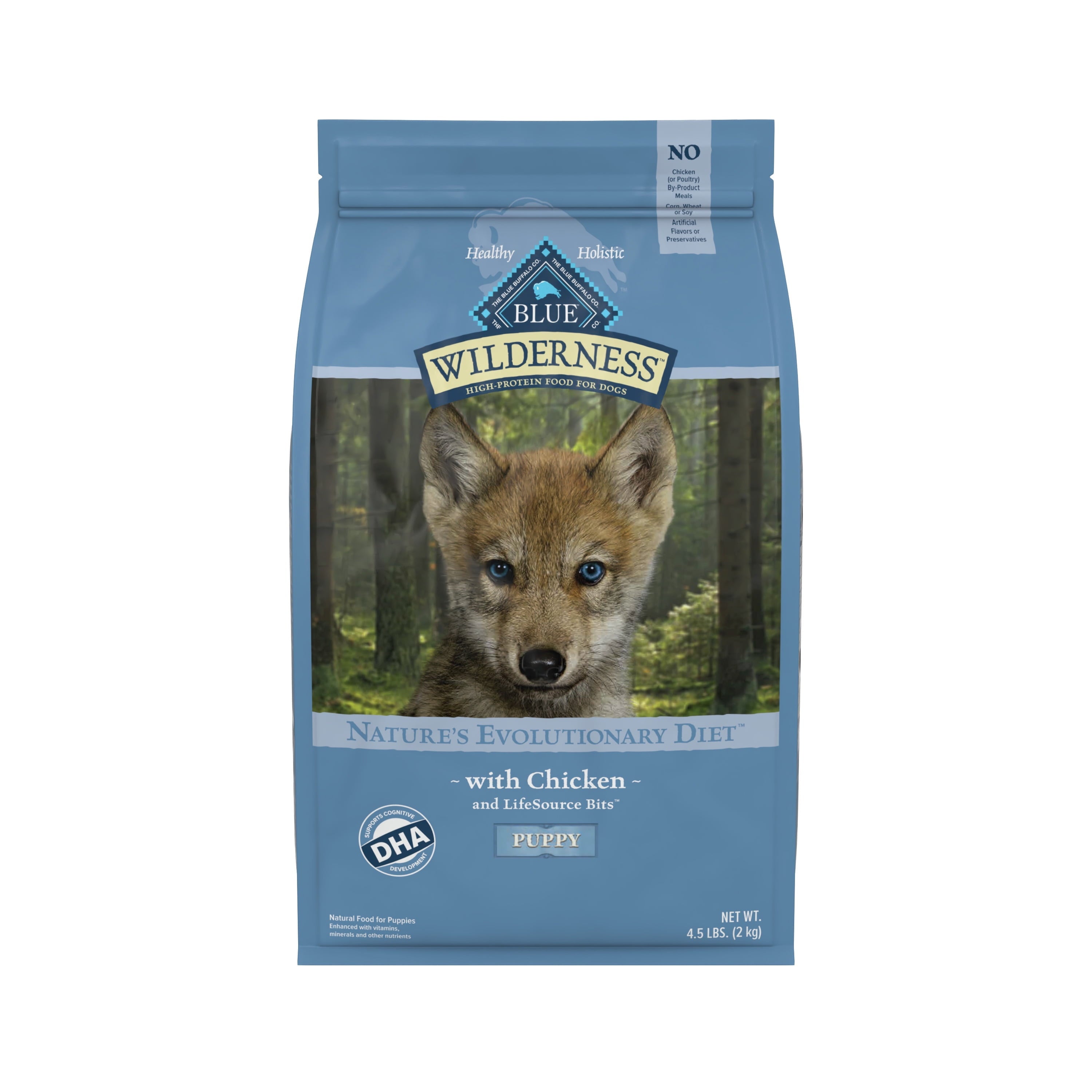 Wholesale prices with free shipping all over United States Blue Buffalo Wilderness High Protein Chicken Dry Dog Food for Puppies, Grain-Free, 4.5 lb. Bag - Steven Deals
