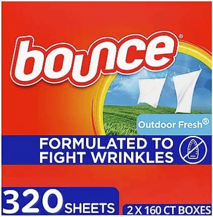 Wholesale prices with free shipping all over United States Bounce Fabric Softener Sheets, Outdoor Fresh, 160 Count (Pack of 2) - Steven Deals