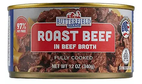 Wholesale prices with free shipping all over United States Butterfield Farms Roast Beef in Beef Broth (12 oz., 4 pk.) - Steven Deals