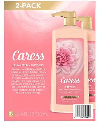 Wholesale prices with free shipping all over United States Caress Daily Silk Hydrating Body Wash, Floral Oil Essence (25.4 fl. oz., 2 pk.) - Steven Deals