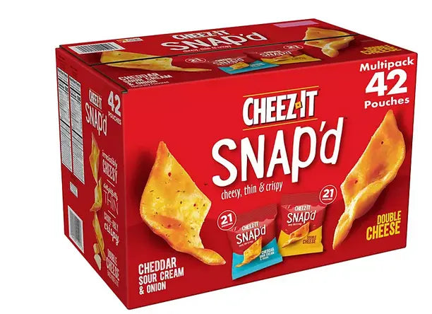 Wholesale prices with free shipping all over United States Cheez-It Snap'd, Variety Pack (0.75 oz., 42 pk.) - Steven Deals