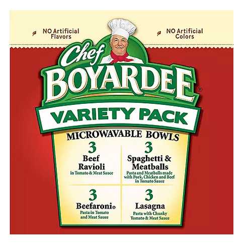 Wholesale prices with free shipping all over United States Chef Boyardee Variety Pack (7.5 oz., 12 pk.) - Steven Deals