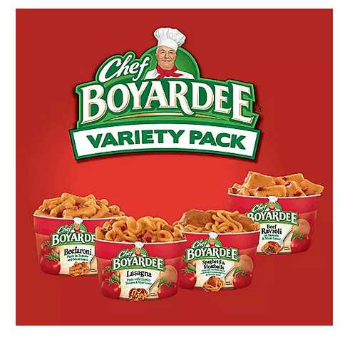 Wholesale prices with free shipping all over United States Chef Boyardee Variety Pack (7.5 oz., 12 pk.) - Steven Deals