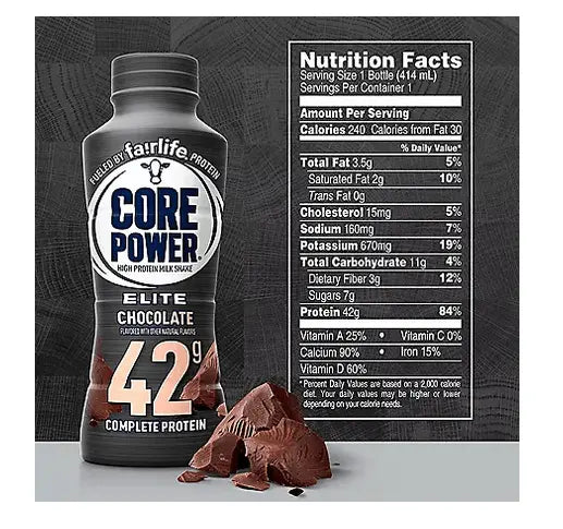 Wholesale prices with free shipping all over United States Core Power Elite 42g. Protein Shake, Chocolate (14 fl. oz., 8 pk.) - Steven Deals