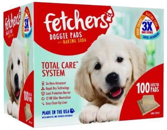 Wholesale prices with free shipping all over United States Fetchers Pet Pads, Dog Training Pads, 100 Count, 23 in x 24 in - Steven Deals
