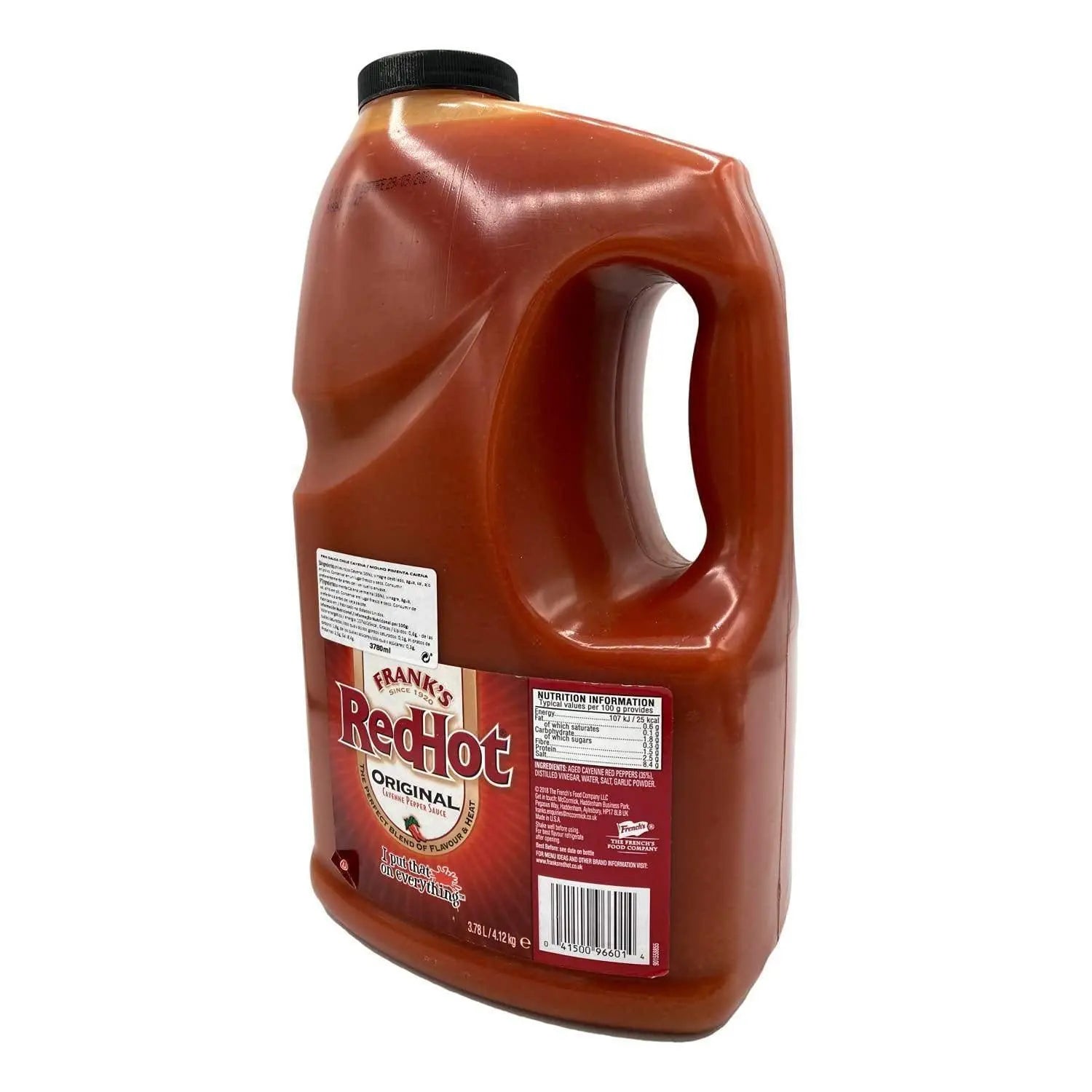 Wholesale prices with free shipping all over United States Frank's RedHot Original Cayenne Pepper Sauce (1 gal.) - Steven Deals