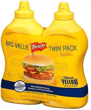 Wholesale prices with free shipping all over United States French's 100% Natural Classic Yellow Mustard - Steven Deals