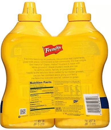 Wholesale prices with free shipping all over United States French's 100% Natural Classic Yellow Mustard - Steven Deals
