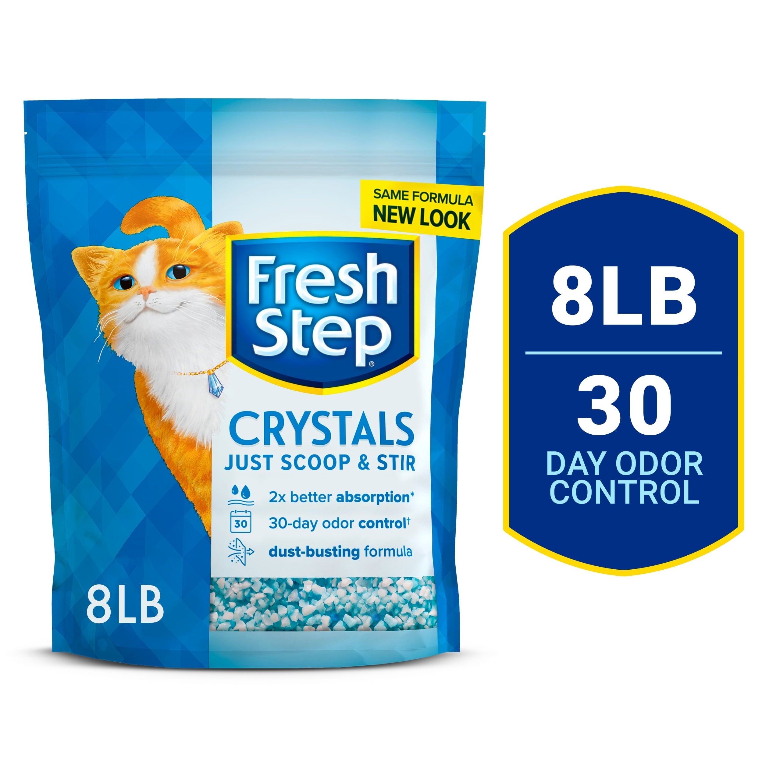 Wholesale prices with free shipping all over United States Fresh Step Crystals, Premium Cat Litter, Scented, 8 Pounds - Steven Deals
