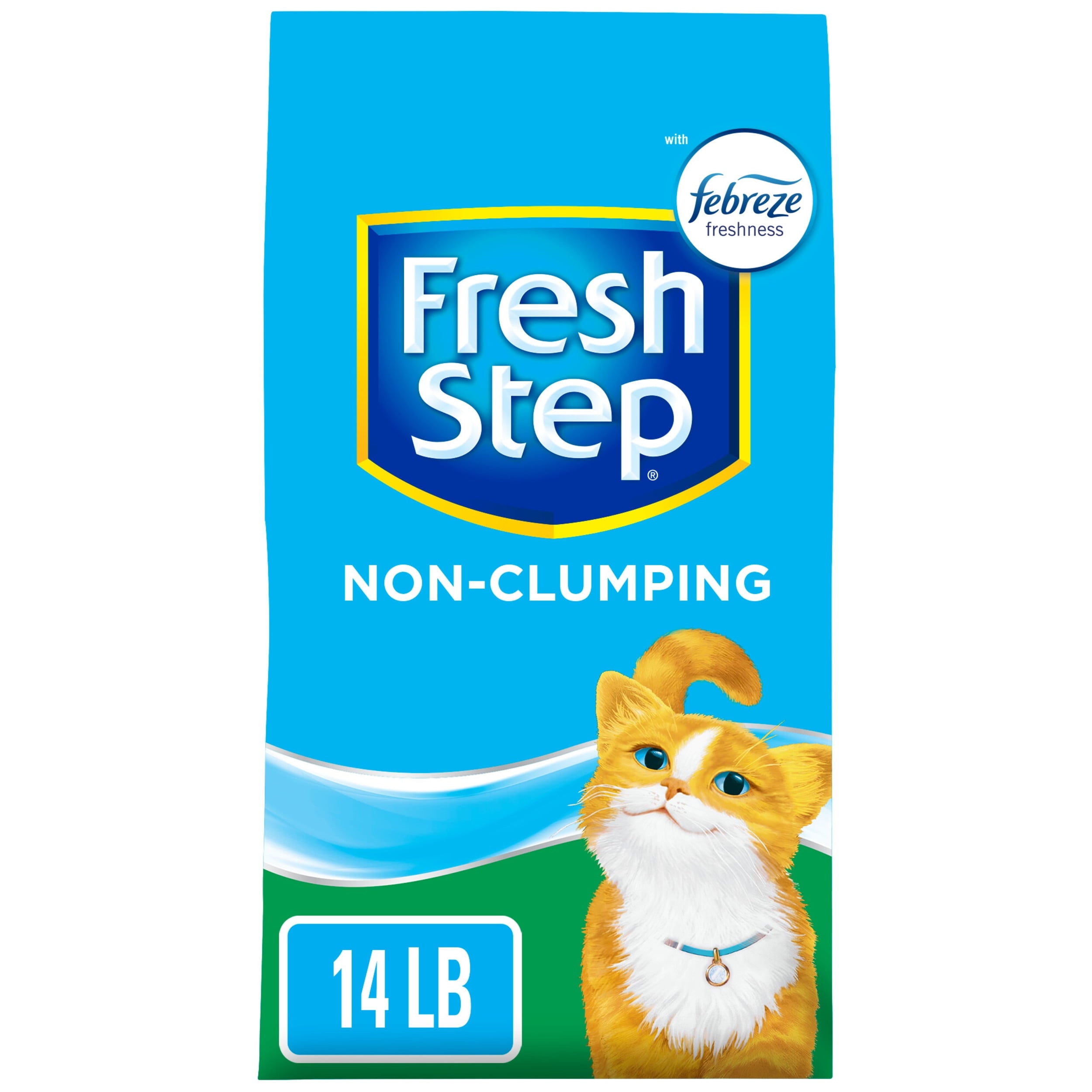 Wholesale prices with free shipping all over United States Fresh Step Non-Clumping Premium Cat Litter with Febreze Freshness, Scented - 14 Pounds - Steven Deals
