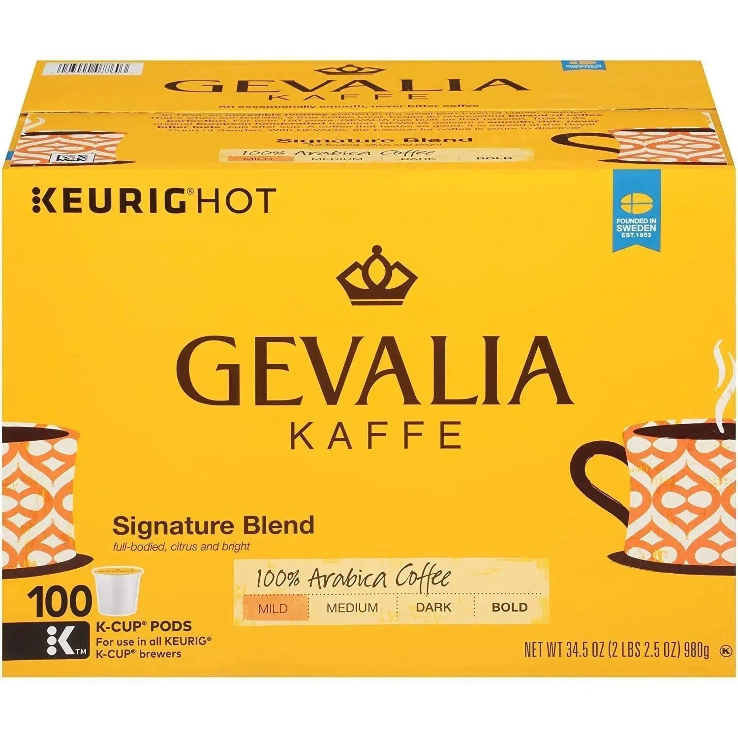 Wholesale prices with free shipping all over United States Gevalia Signature Blend Mild Roast K-Cup Coffee Pods (100 ct.) - Steven Deals
