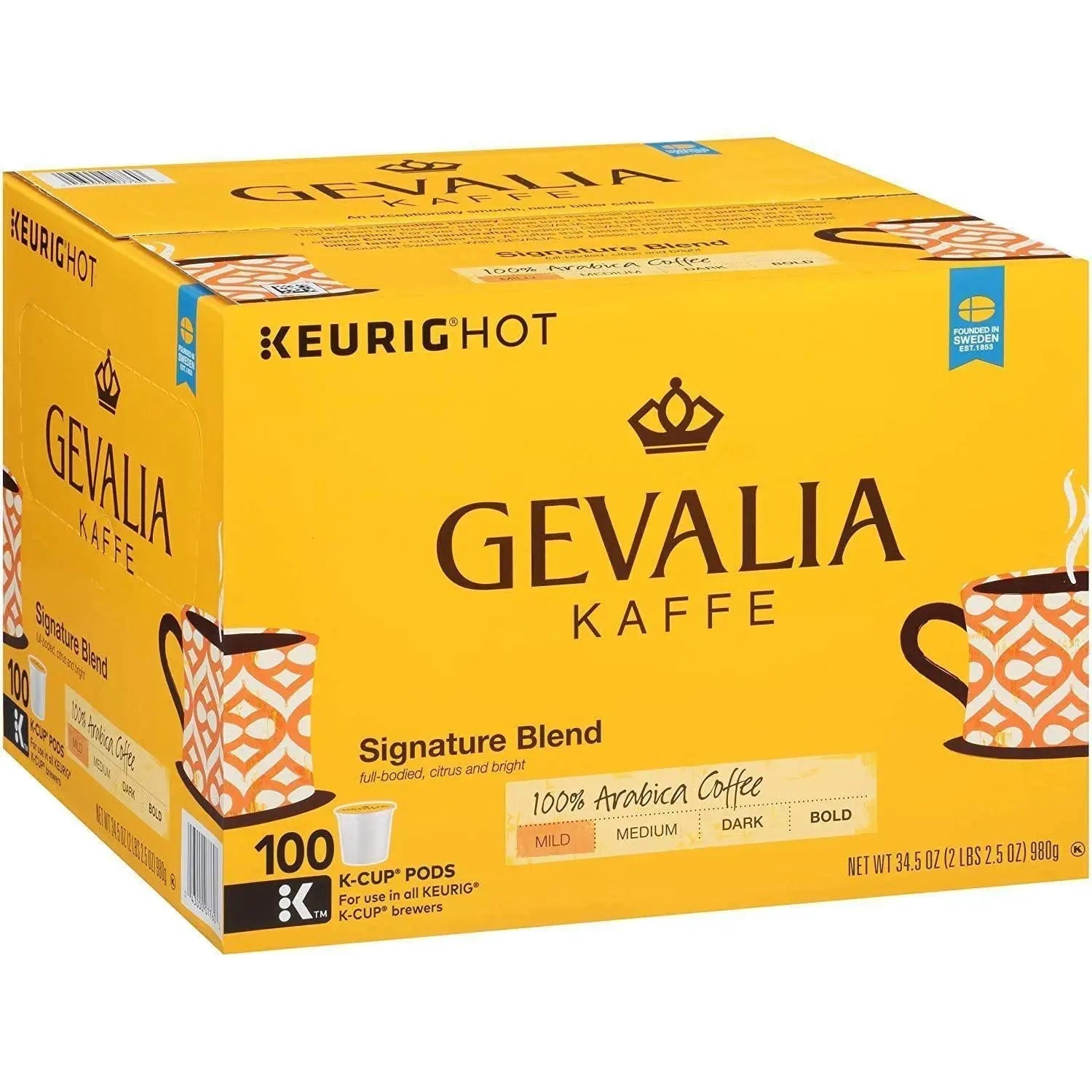 Wholesale prices with free shipping all over United States Gevalia Signature Blend Mild Roast K-Cup Coffee Pods (100 ct.) - Steven Deals