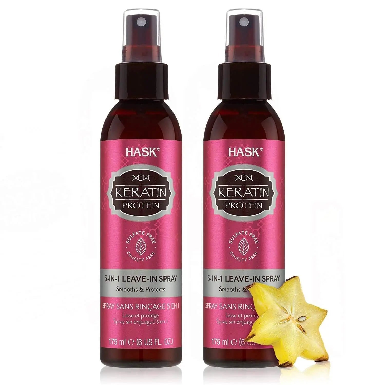 Wholesale prices with free shipping all over United States HASK Keratin Protein 5-in-1 Leave-In (6 oz., 2 pk.) - Steven Deals
