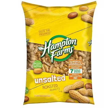 Wholesale prices with free shipping all over United States Hampton Farms Unsalted In-Shell Peanuts (5 lbs.) - Steven Deals