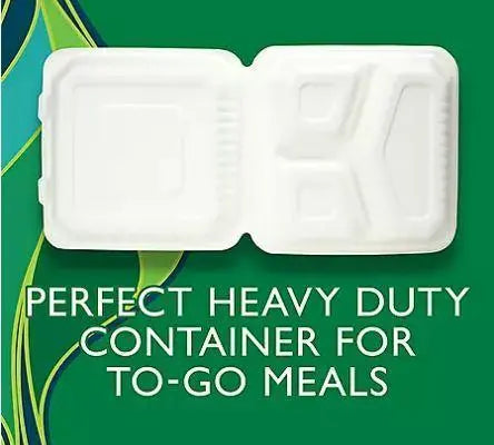 Wholesale prices with free shipping all over United States Hefty ECOSAVE 3-Compartment Hinged Lid Container (9