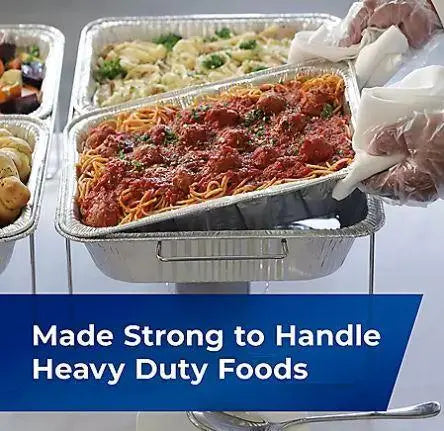Wholesale prices with free shipping all over United States Hefty EZ Foil Disposable Steam Table Pans, Half-Size (30 ct.) - Steven Deals