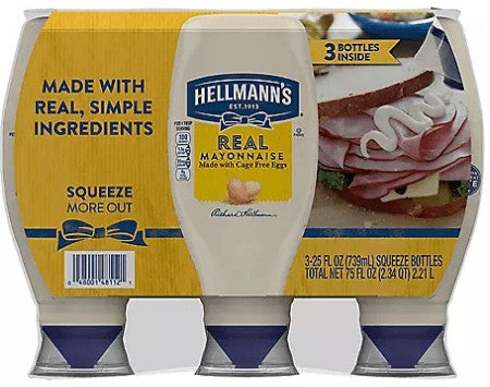 Wholesale prices with free shipping all over United States Hellmann's Real Mayonnaise ( 3 pk.) - Steven Deals