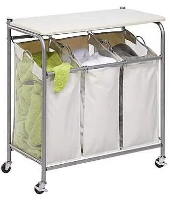 Wholesale prices with free shipping all over United States Honey-Can-Do Rolling Laundry Sorter with Ironing Board - Steven Deals