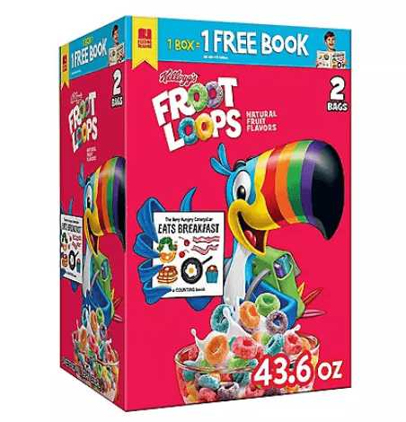 Wholesale prices with free shipping all over United States Kellogg's Froot Loops Breakfast Cereal (2 pk.) - Steven Deals